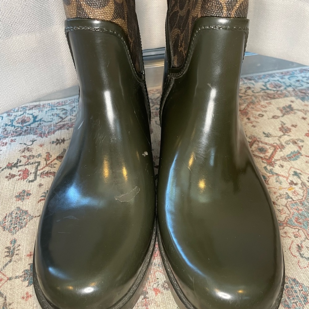 Coach monogram high boots size 7 - Picture 5 of 8